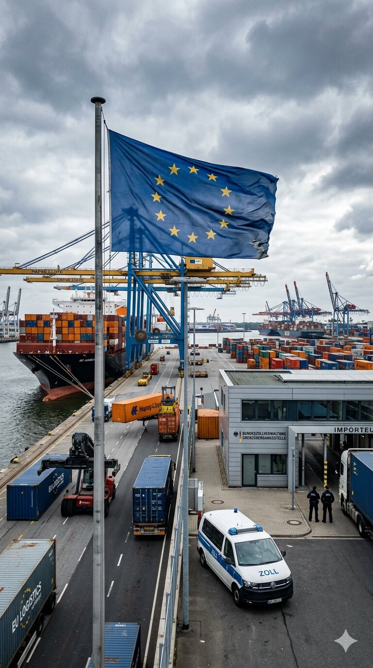 CBAM CBAM-Zeitstrahl: Berichtsphase 2023-2025, Compliance-Phase ab Januar 2026, KI-generiert