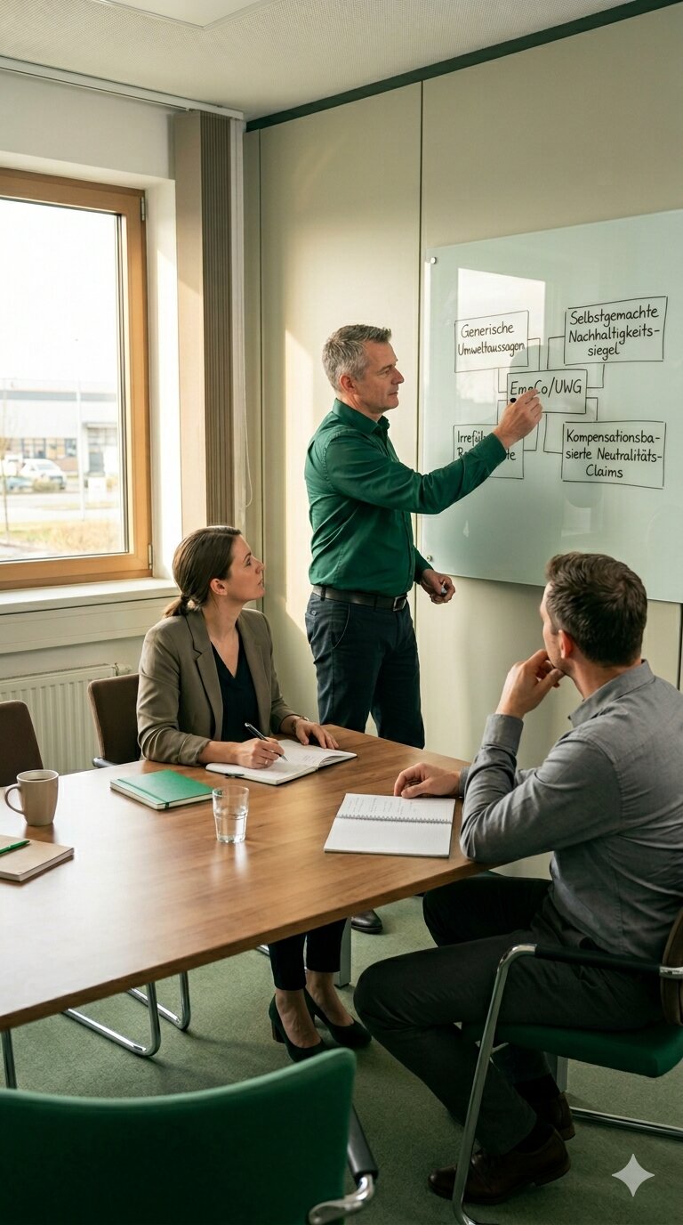 EmpCo-Richtlinie: vier Verbotstatbestände für Green Claims ab September 2026; KI-generiert