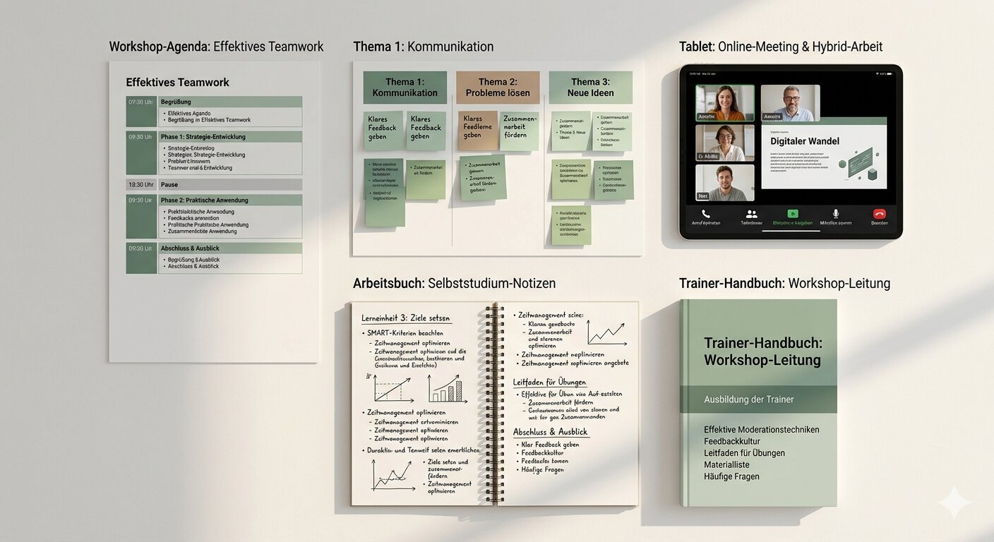 Schulungsformate im Überblick: Workshop, E-Learning, Coaching und Train-the-Trainer