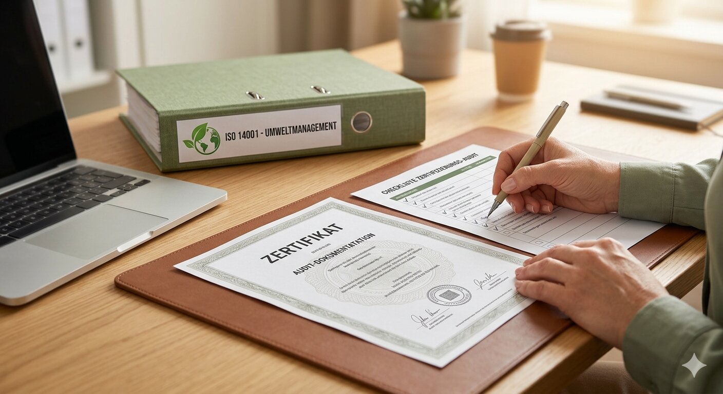 Zertifizierung Zertifizierungsprozess: Gap-Analyse, Implementierung und Audit-Vorbereitung für ISO 14001, EMAS, SBTi, KI-generiert